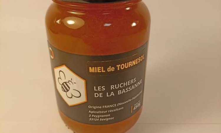 Miel de Tournesol de Lot et garonne 500g
