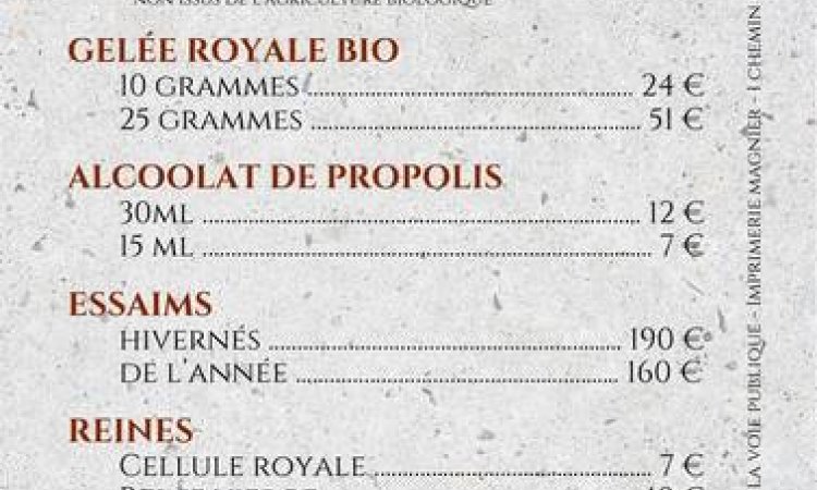 Vente de produits d'apiculture - Savignac - Les Ruchers de la Bassanne